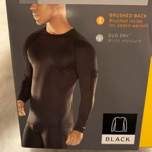 New Champion Baselayer Thermal Crew Top Size Large